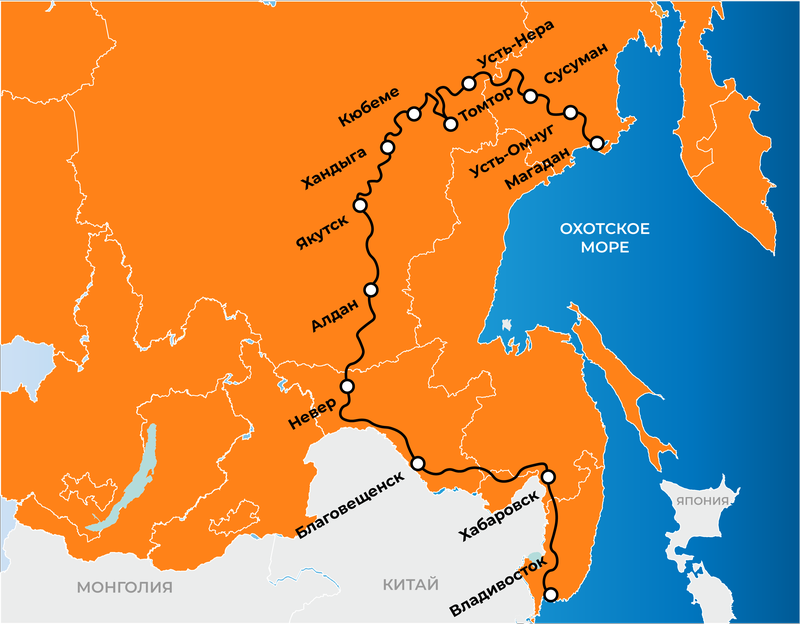 Владивосток-Магадан тур Рус Мото Тревел