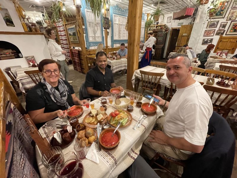 Russian Restaurant in Mototour in Russia