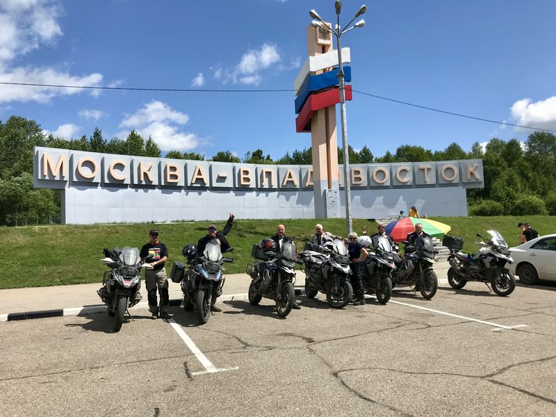 Stela Moscow-Vladivostok in Trans-Siberian moto tour with Rus Moto Travel