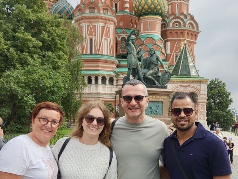 Moscow walking tour in Mototour in Russia 