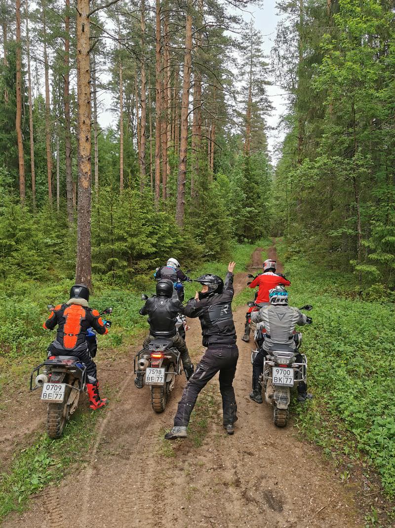 Enduro course at valday