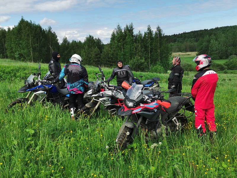 Enduro course at valday